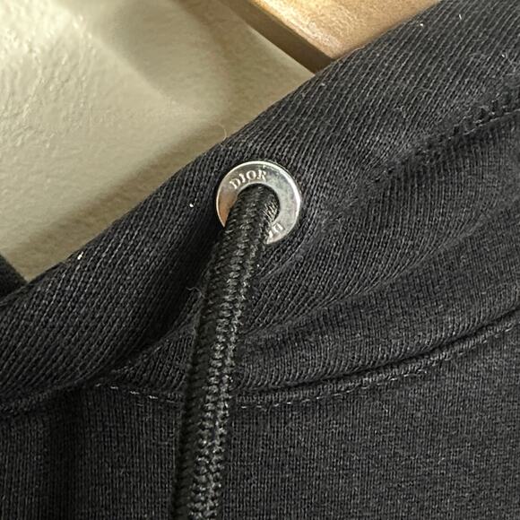 DIOR x SHAWN STUSSY I Want To Shock The World With Dior Hoodie Black Sz S {3Q26} - Picture 5 of 8